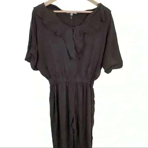 🆕NWT Lucy Paris brown jumpsuit w/ belt & r… - Picture 3 of 7